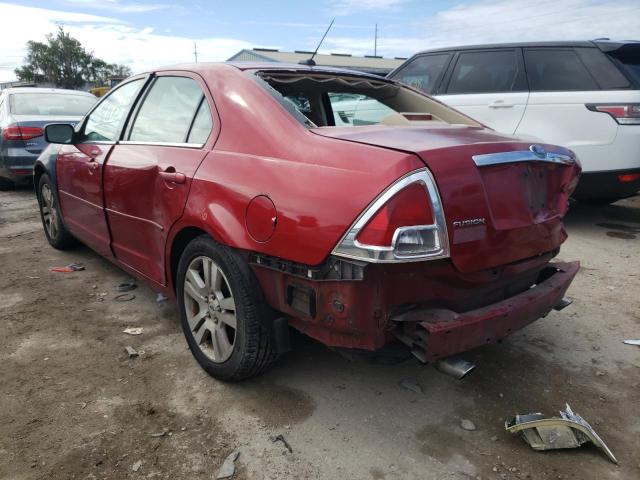 3FAHP08119R151282 - 2009 FORD FUSION SEL RED photo 3