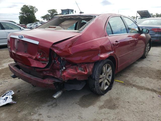 3FAHP08119R151282 - 2009 FORD FUSION SEL RED photo 4