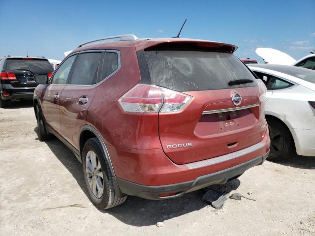 KNMAT2MT7GP659545 - 2016 NISSAN ROGUE RED photo 3
