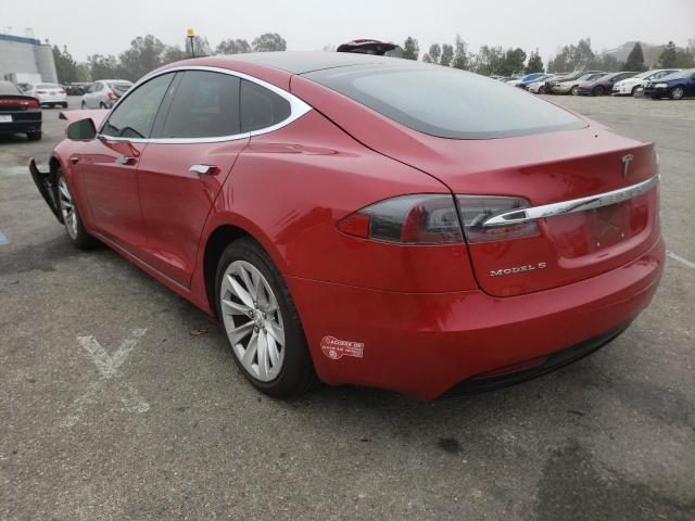5YJSA1E10HF203142 - 2017 TESLA MODEL S წითელი ფოტო 3