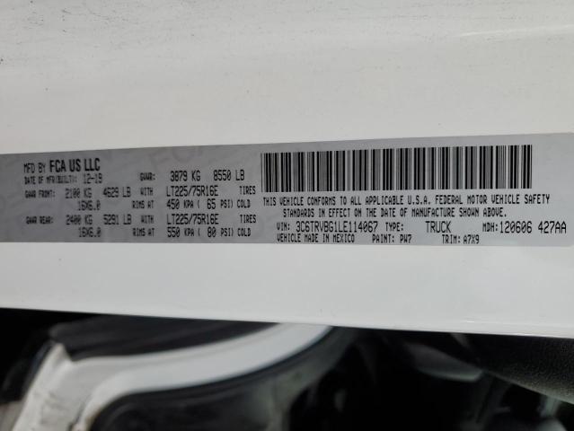 3C6TRVBG1LE114067 - 2020 RAM PROMASTER 白色 照片 13