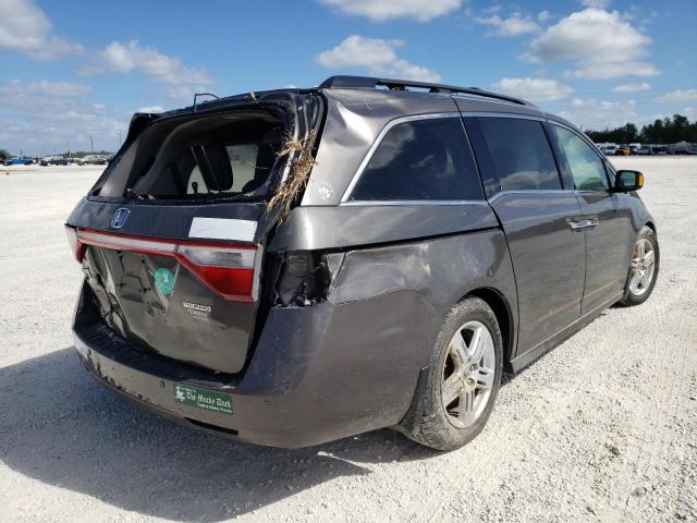 5FNRL5H92BB071686 - 2011 HONDA ODYSSEY TO GRAY photo 4