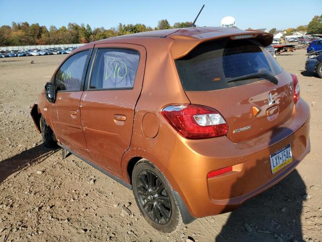 ML32A5HJ1LH002526 - 2020 MITSUBISHI MIRAGE LE ORANGE photo 3