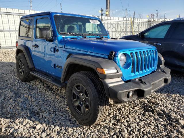 1C4HJXAG5MW801188 - 2021 JEEP WRANGLER S BLUE photo 1