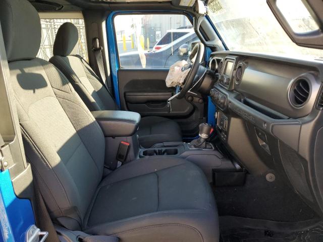 1C4HJXAG5MW801188 - 2021 JEEP WRANGLER S BLUE photo 5