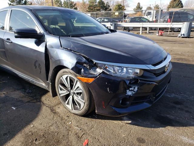 JHMFC1F74JX018388 - 2018 HONDA CIVIC EXL 灰色 照片 9