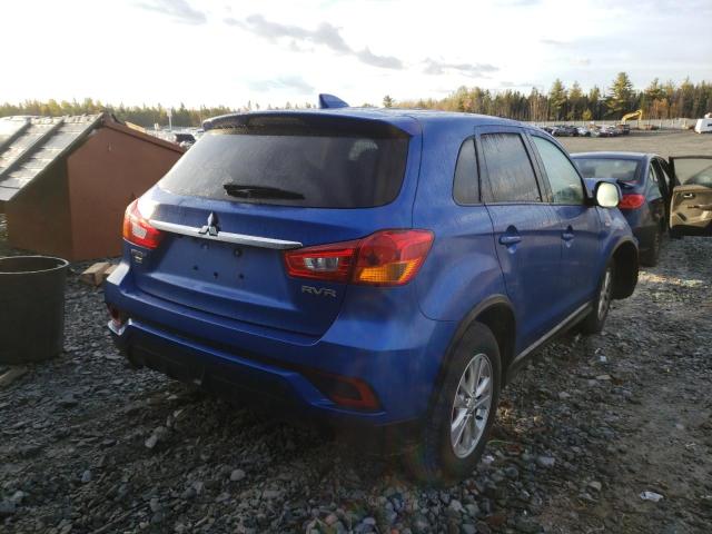 JA4AJ3AU4KU602670 - 2019 MITSUBISHI RVR SE BLUE photo 4