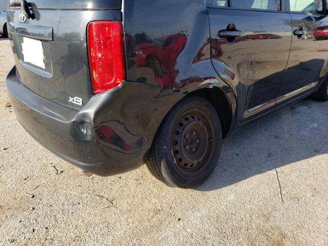 JTLKE50E181029505 - 2008 TOYOTA SCION XB შავი ფოტო 9