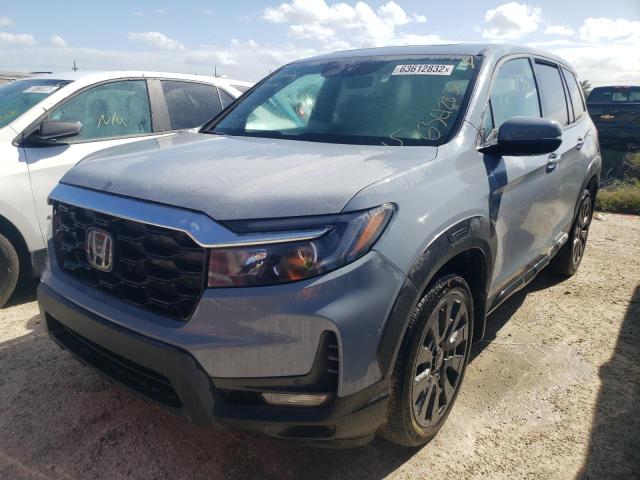 5FNYF7H53NB002747 - 2022 HONDA PASSPORT E 蓝色 照片 2