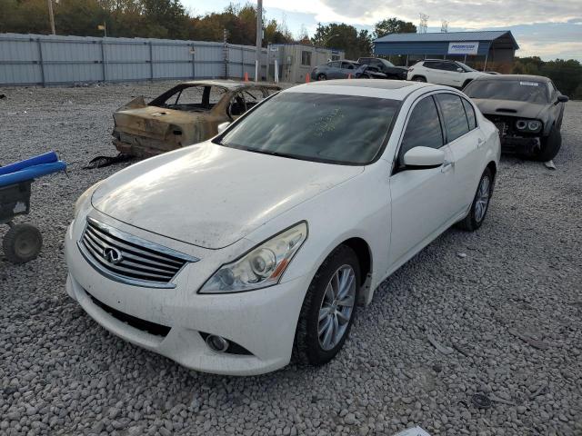 JN1CV6AR8DM355059 - 2013 INFINITI G37 WHITE photo 2