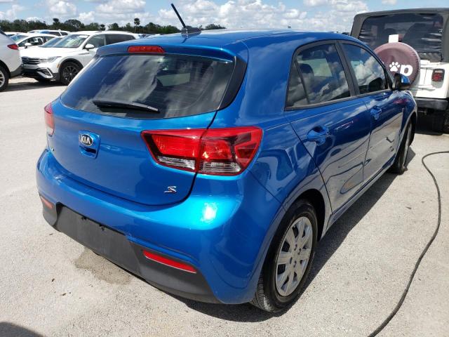 3KPA25ADXME404241 - 2021 KIA RIO S BLUE photo 4