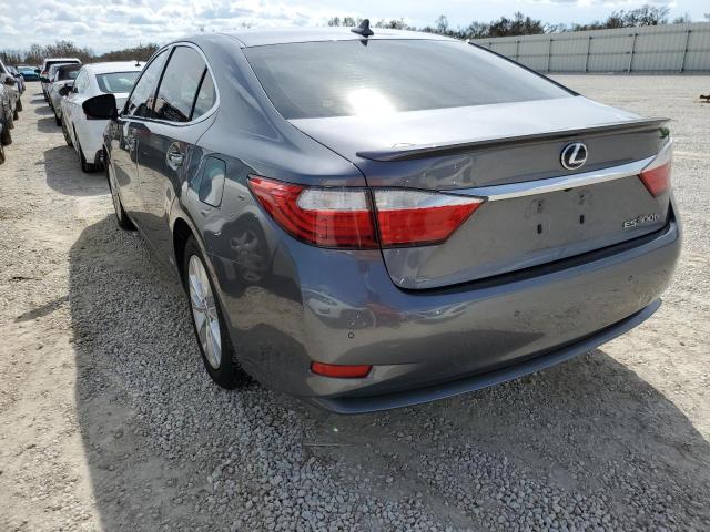 JTHBW1GG7E2044278 - 2014 LEXUS ES 300H GRAY photo 3