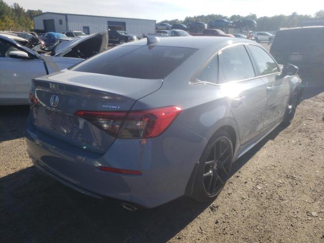 2HGFE2F53NH509630 - 2022 HONDA CIVIC SPOR GRAY photo 4