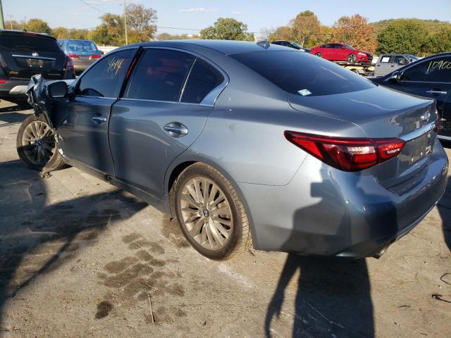 JN1EV7AP1JM363089 - 2018 INFINITI Q50 LUXE BLUE photo 3