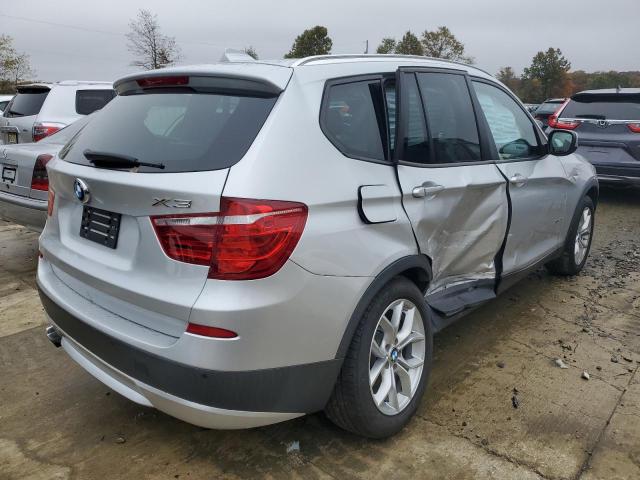 5UXWX9C56D0A31570 - 2013 BMW X3 XDRIVE2 SILVER photo 4