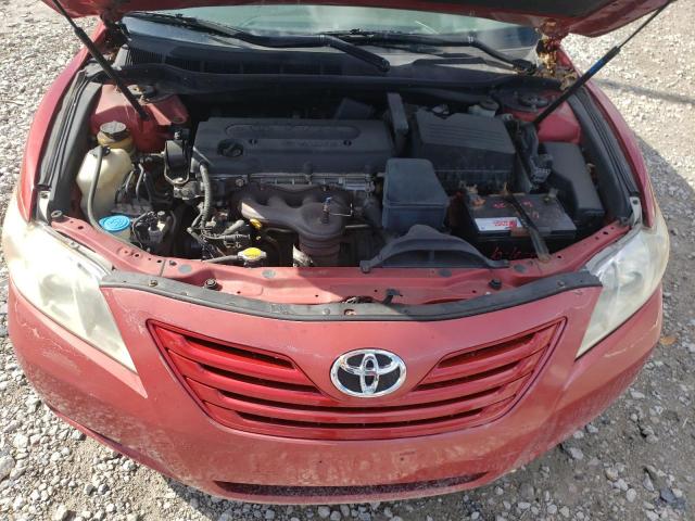 4T1BE46K87U171765 - 2007 TOYOTA CAMRY CE RED photo 7