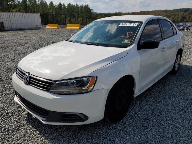 3VW2K7AJ7EM445369 - 2014 VOLKSWAGEN JETTA BASE 白色 照片 2