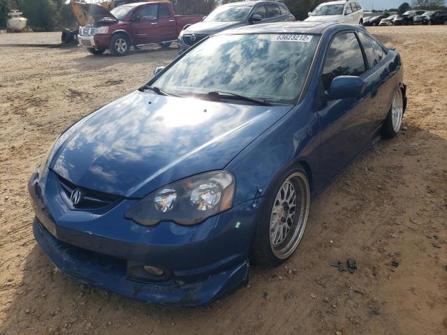 JH4DC53013S002610 - 2003 ACURA RSX TYPE-S BLUE photo 2