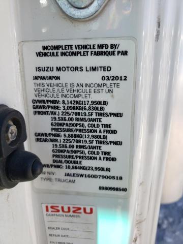 JALE5W160D7900518 - 2013 ISUZU NQR WHITE photo 10