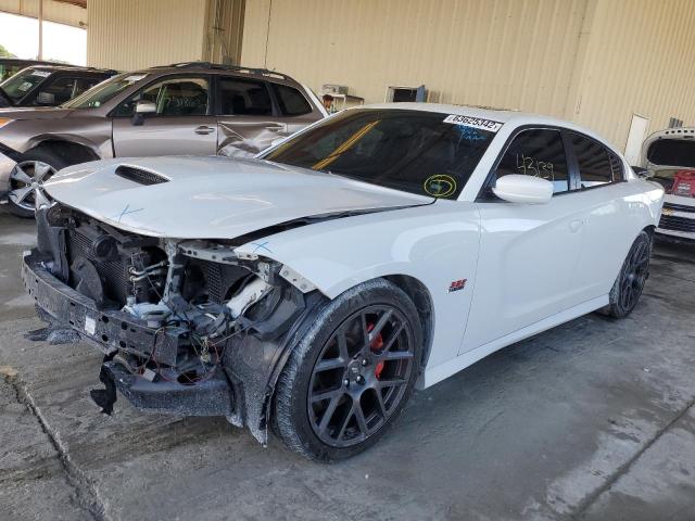 2C3CDXGJ8KH718410 - 2019 DODGE CHARGER SC WHITE photo 2