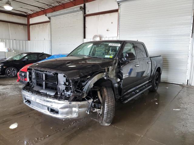 1C6RR7LT9JS110490 - 2018 RAM 1500 SLT BLACK photo 2