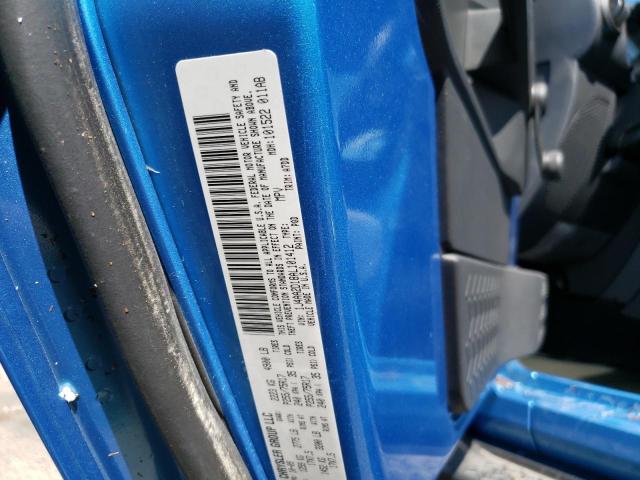 1J4AA2D18AL101412 - 2010 JEEP WRANGLER S BLUE photo 10