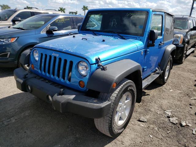 1J4AA2D18AL101412 - 2010 JEEP WRANGLER S BLUE photo 2