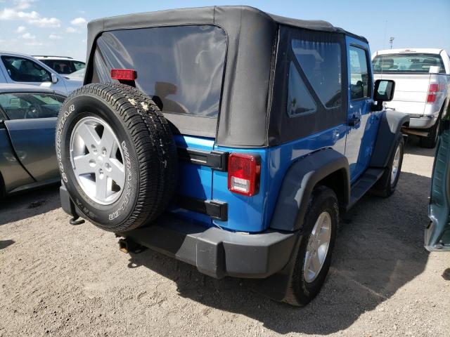 1J4AA2D18AL101412 - 2010 JEEP WRANGLER S BLUE photo 4