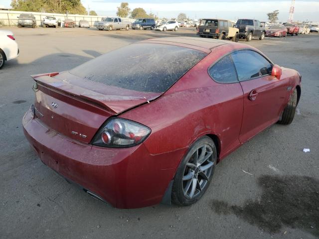 KMHHN66F27U262166 - 2007 HYUNDAI TIBURON GT MAROON photo 4