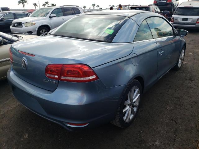 WVWBW8AH3DV000299 - 2013 VOLKSWAGEN EOS KOMFOR GRAY photo 4