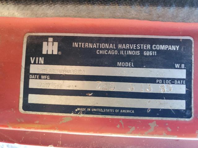 1HTLAHEMXFHA38310 - 1985 INTERNATIONAL S-SERIES 1 红色 照片 10