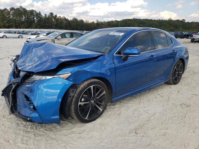 4T1B61HK7KU269199 - 2019 TOYOTA CAMRY XSE BLUE photo 2