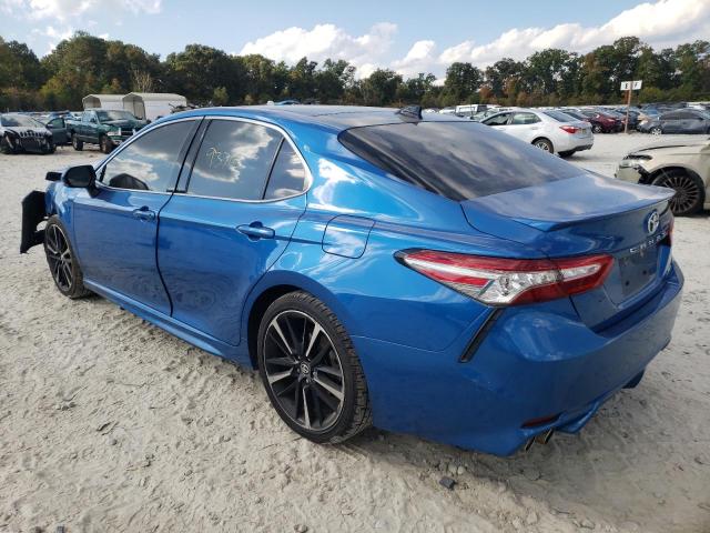 4T1B61HK7KU269199 - 2019 TOYOTA CAMRY XSE BLUE photo 3