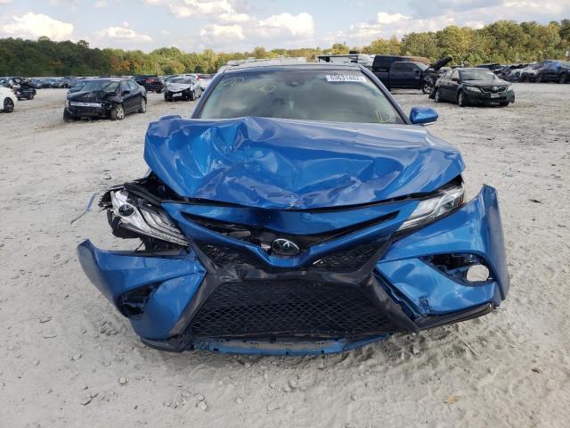 4T1B61HK7KU269199 - 2019 TOYOTA CAMRY XSE BLUE photo 9