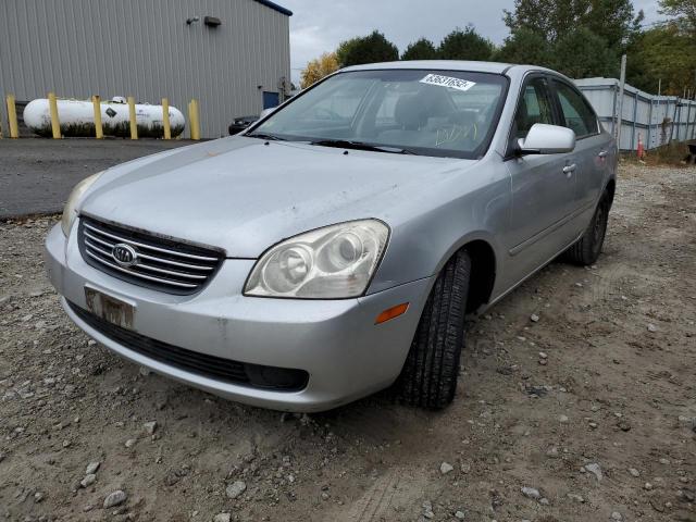 KNAGE123385200167 - 2008 KIA OPTIMA GRAY photo 2