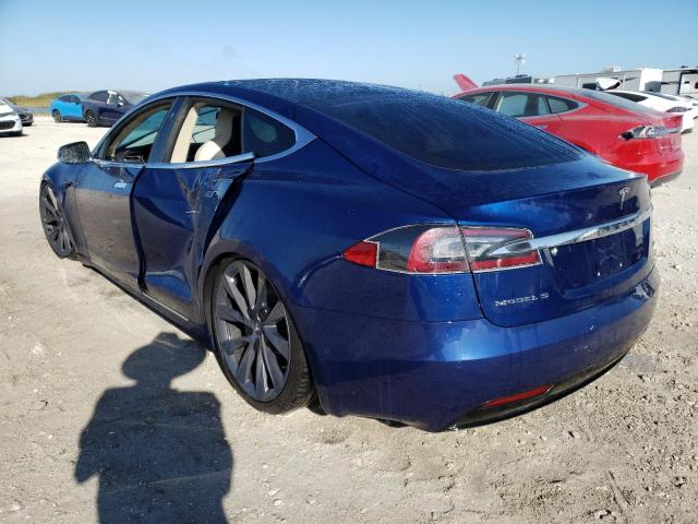 5YJSA1E24JF239818 - 2018 TESLA MODEL S Mavi foto 3