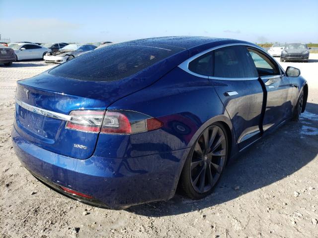5YJSA1E24JF239818 - 2018 TESLA MODEL S Mavi foto 4