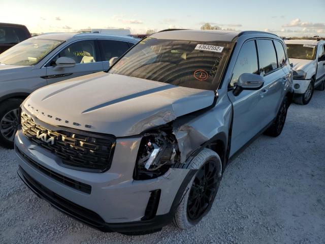 5XYP3DHC9NG268784 - 2022 KIA TELLURIDE GRAY photo 2