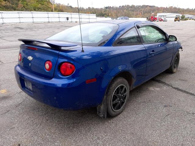 1G1AK12F257607286 - 2005 CHEVROLET COBALT BLUE photo 4