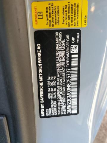 3MW23CM00N8C55737 - 2022 BMW 230I Grau Foto 10