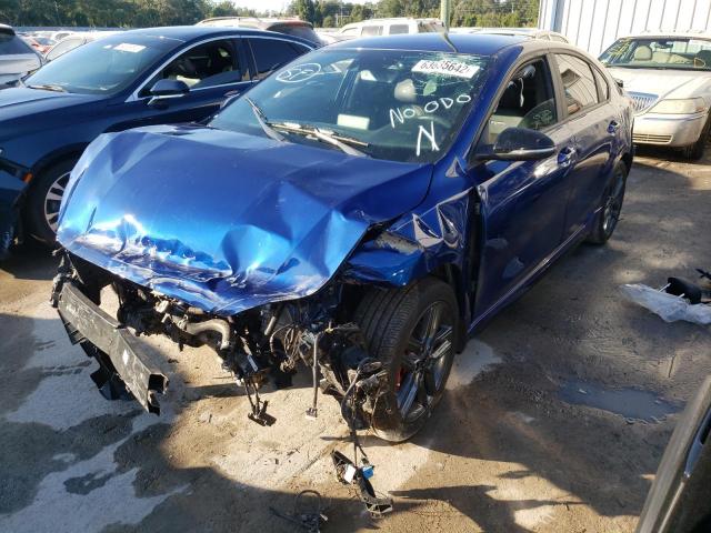 3KPF34AD5LE251652 - 2020 KIA FORTE GT L BLUE photo 2