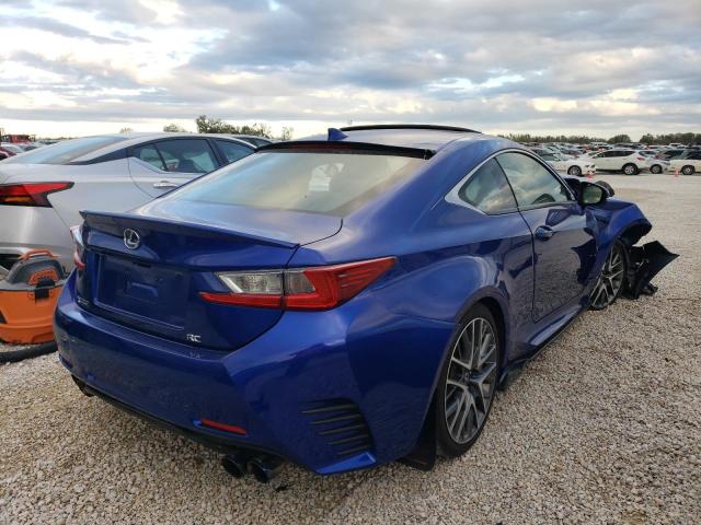 JTHSM5BC4H5002722 - 2017 LEXUS RC 300 BLUE photo 4