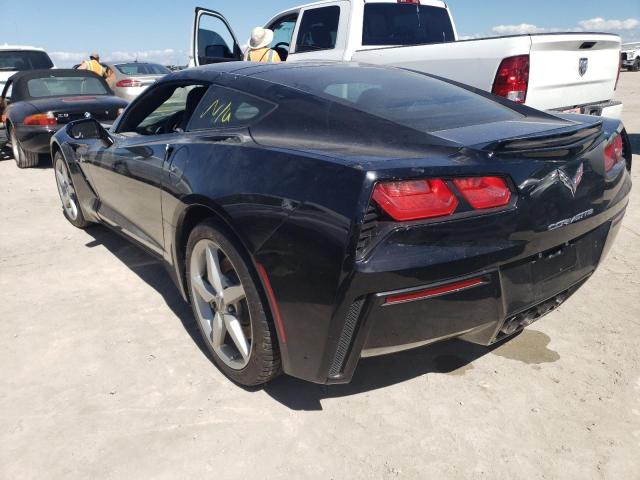 1G1YA2D79F5112562 - 2015 CHEVROLET CORVETTE S BLACK photo 3