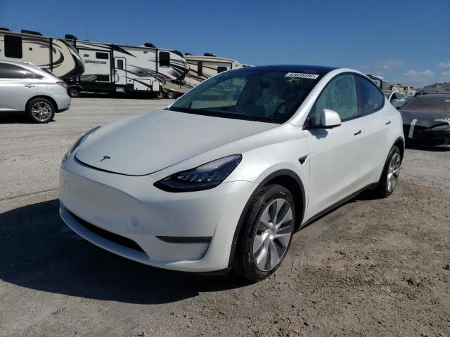 5YJYGDEF8LF018304 - 2020 TESLA MODEL Y أبيض صورة 2
