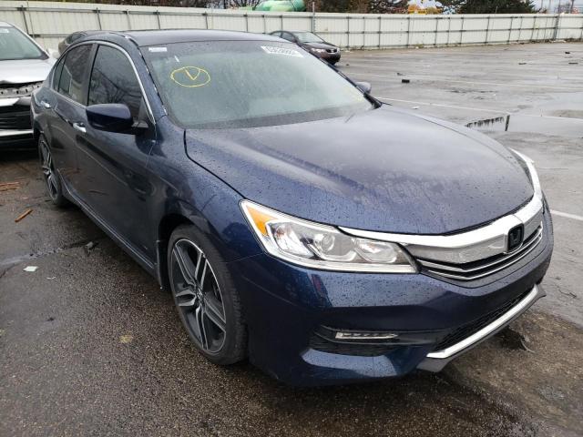 1HGCR2F53HA033325 - 2017 HONDA ACCORD SPO BLUE photo 1