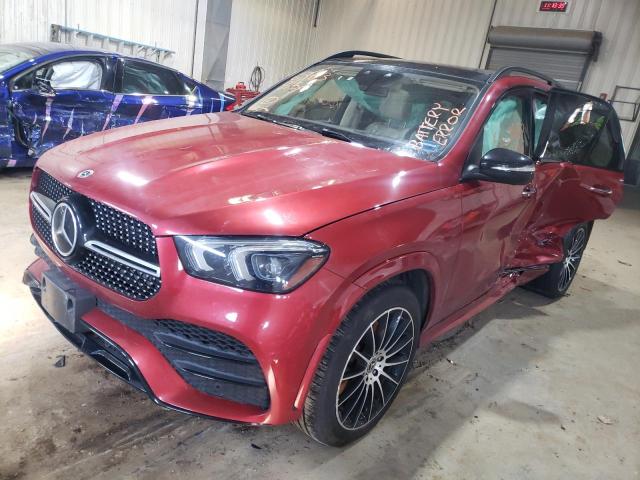 4JGFB5KE7MA552097 - 2021 MERCEDES-BENZ GLE 450 4M RED photo 2