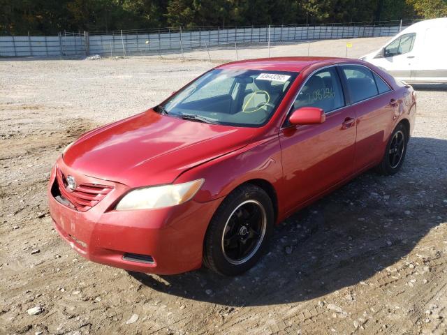4T1BE46K37U180258 - 2007 TOYOTA CAMRY CE RED photo 2