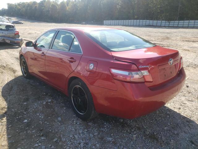 4T1BE46K37U180258 - 2007 TOYOTA CAMRY CE RED photo 3