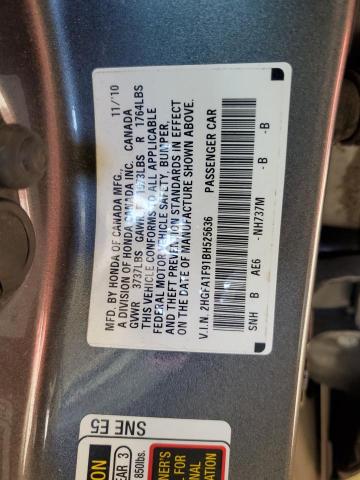 2HGFA1F91BH525636 - 2011 HONDA CIVIC EXL Grafitowy zdjęcie 10