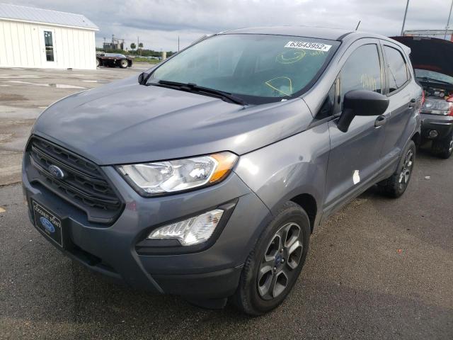 MAJ3P1RE5JC226540 - 2018 FORD ECOSPORT S GRAY photo 2